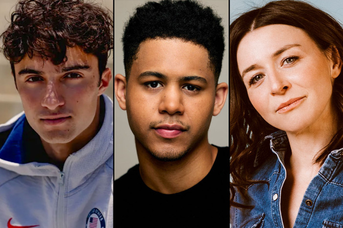 Three presenters for the College Television Awards